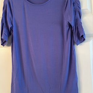 G by Giuliana Ecoluxe Short Sleeve Periwinkle Tee